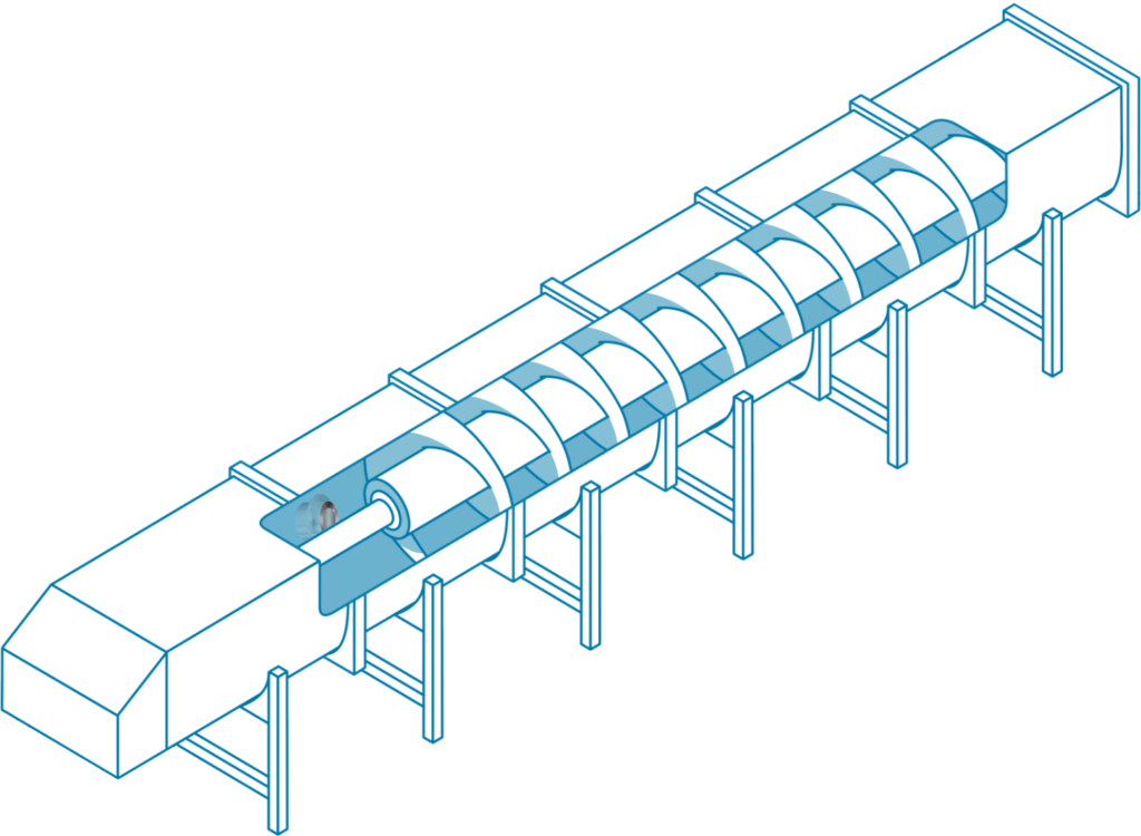Hydronix Hydro-Mix XT in a screw conveyor